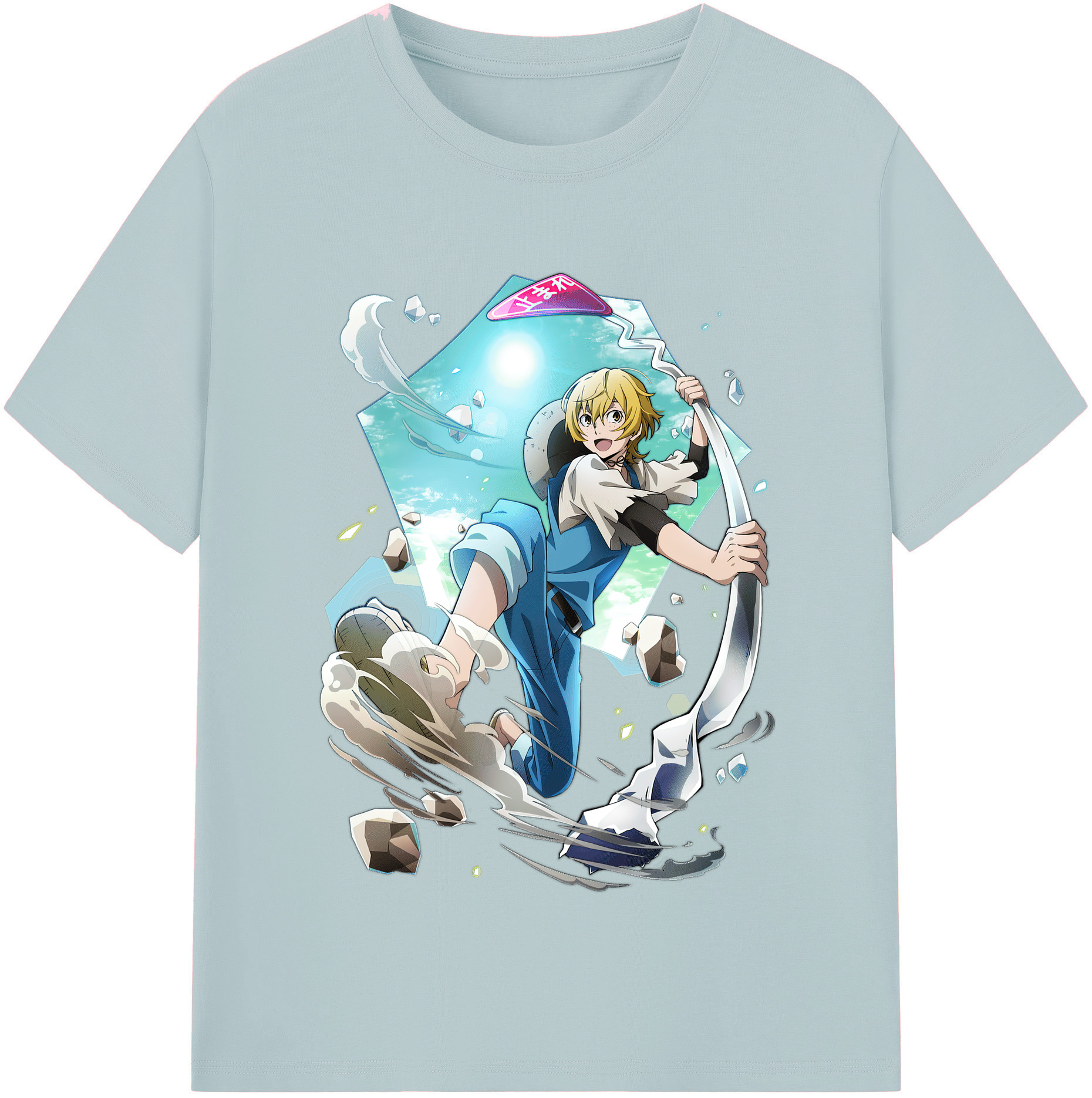 （画像用） 文豪ストレイドッグス Bungo Stray Dogs 綿100％半袖Tシャツ（フロントプリント）